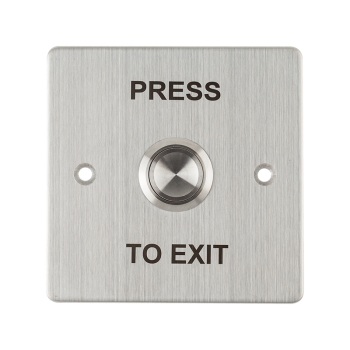 Micro switch pushbutton 86 x 86 mm with INOX shield - NO-NC - drop resistant