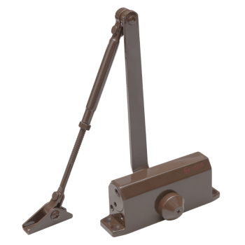Door closer - scissor arm - EN2 - brown