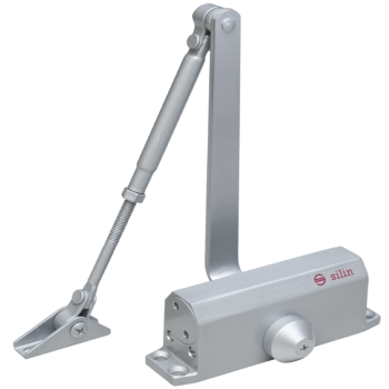 Door closer - scissor arm - EN2 - silver