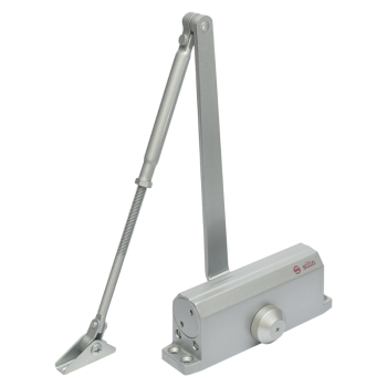 Door closer - scissor arm - EN3 - fixable - silver