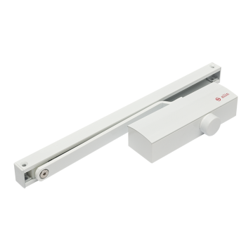 Door closer - sliding arm - EN3 - white