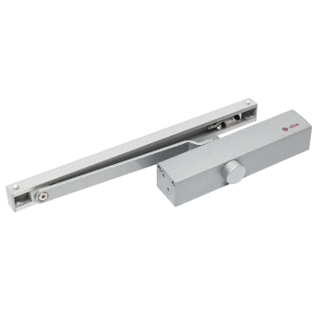 Door closer - sliding arm - EN4 - silver