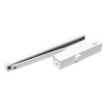Door closer - sliding arm - EN4 - white
