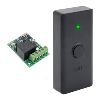 Wireless push button with dry contact