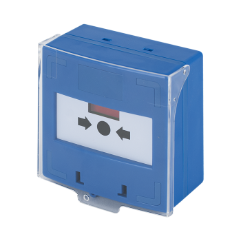 Resetable switch call point for extinguishing systems - blue