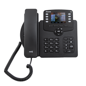 IP Phone with Gigabit Ethernet connection, PoE power supply