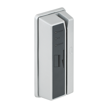 Indoor, standalone magnetic strip reader