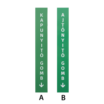 TABLA-2B Large size vertical plate-B - green