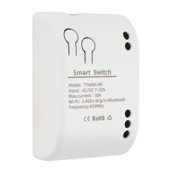 TYWRA-RF 1 channel RF+WiFi and Bluetooth relay module (TUYA compatible)