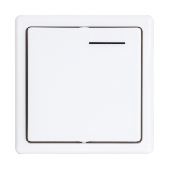 Two-button wall-mounted remote control with fixed code