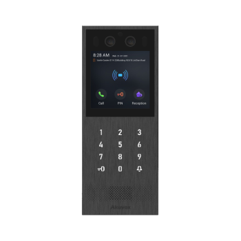 Akuvox IP intercom outdoor unit , 4" touchscreen, touch buttons, grey