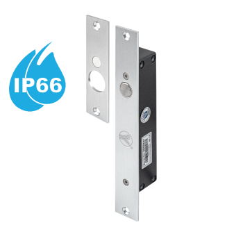 Electric bolt lock - 12V DC - IP66 - fail-safe - door status monitoring