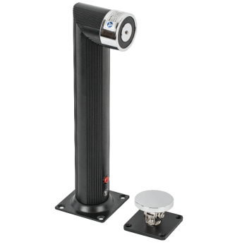 Electromagnetic door holder - long - adjustable head (90°) - wall/floor mount