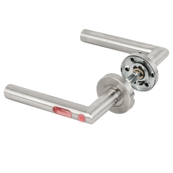 Illuminated door handle pair with motion sensor - Red LED