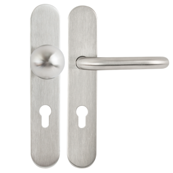 Spring handle straight knob with a pair of full door handles