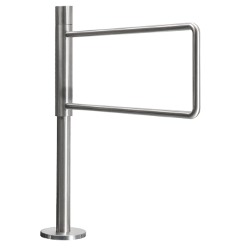 Mechanical swing gate with spring return, left-handed