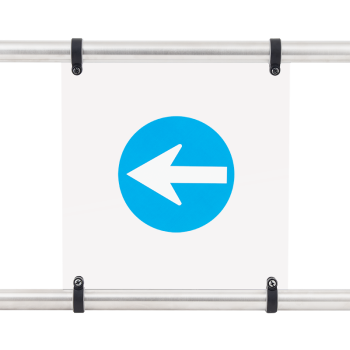 Indicator sign for swing gates