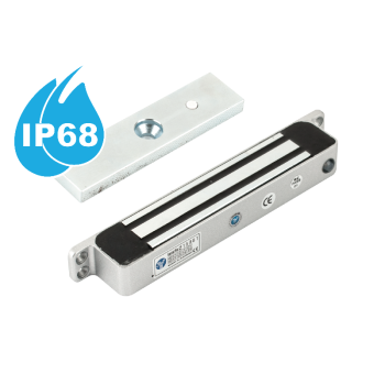 Surface-mounted electromagnetic lock - waterproof (IP68) - 180kgf - LED