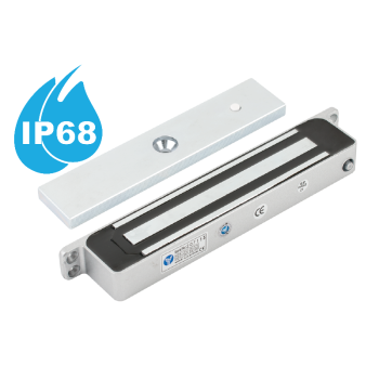 Surface-mounted electromagnetic lock - waterproof (IP68) - 280kgf - LED