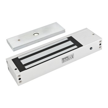 Surface-mounted electromagnetic lock with monitoring - LED - 750kg