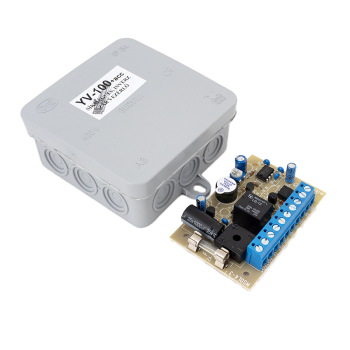 Electromagnet controller - with box - for intercom - 12V AC/13,5V DC - battery in - NC output - timing
