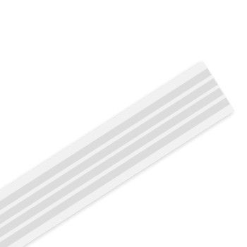 White 4-core, 12 mm wide adhesive wire