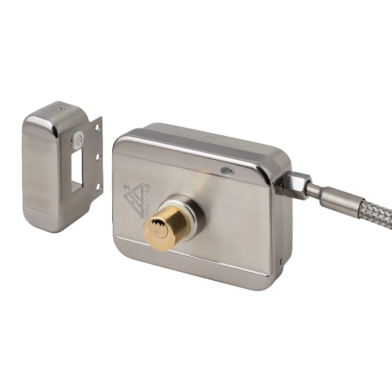 High-security electromechanical lock with cable protection  - 2 feedback signals - electronic opening inhibition