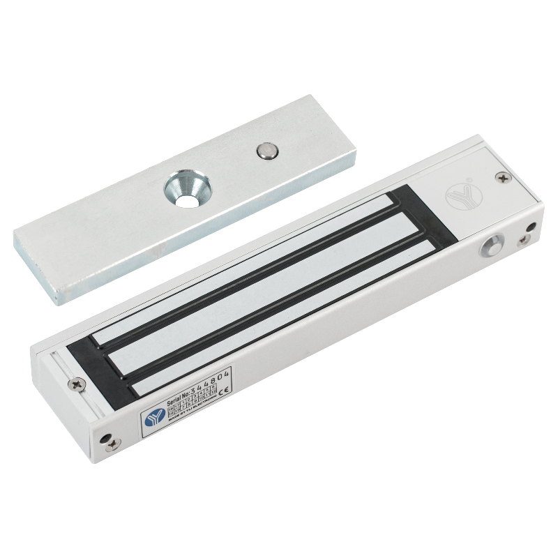 Surface-mounted electromagnetic lock with monitoring - LED - 180kg 