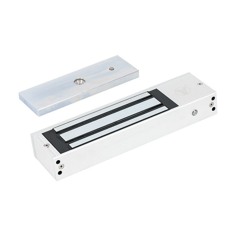 Surface-mounted electromagnetic lock with monitoring - LED - 500kg