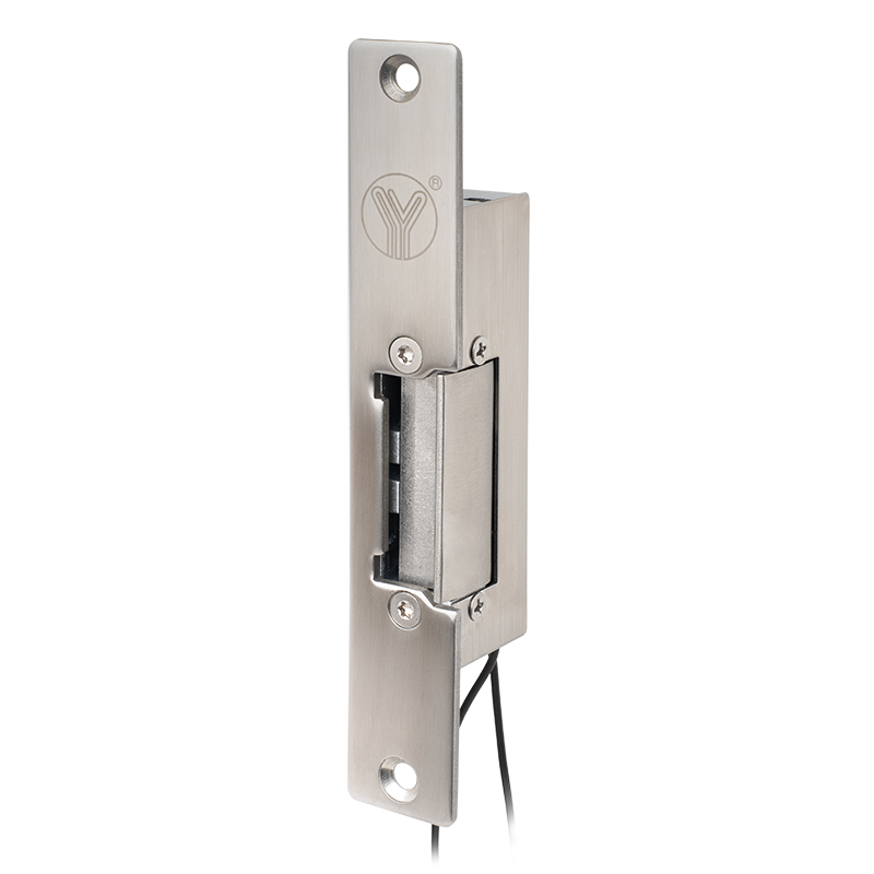 Asymmetrical electric strike - 12V DC - fail-secure - with faceplate - IP65